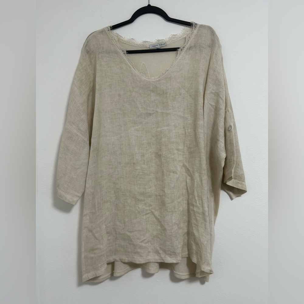 Tempo Paris Natural Linen Tunic